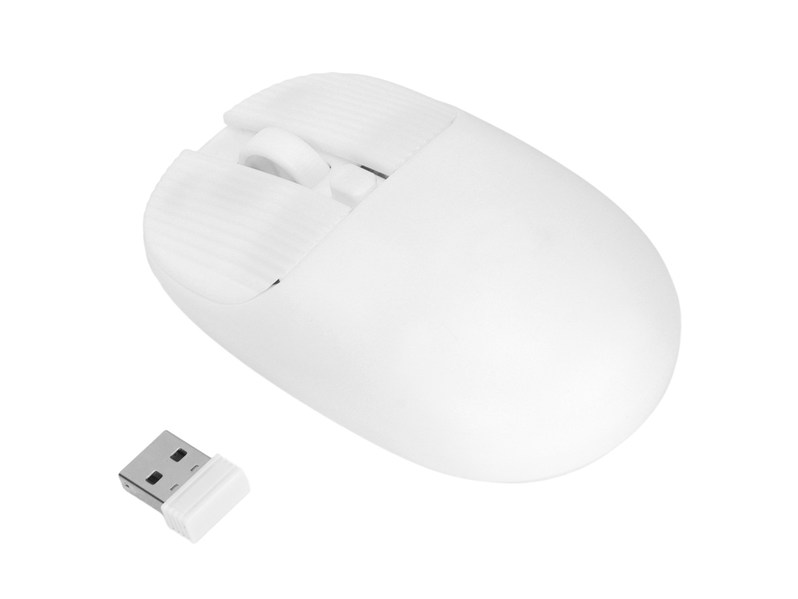 Ratón Inalámbrico Portátil Smart Mini 2.4g Con Receptor Para Portátil/oficina - Blanco