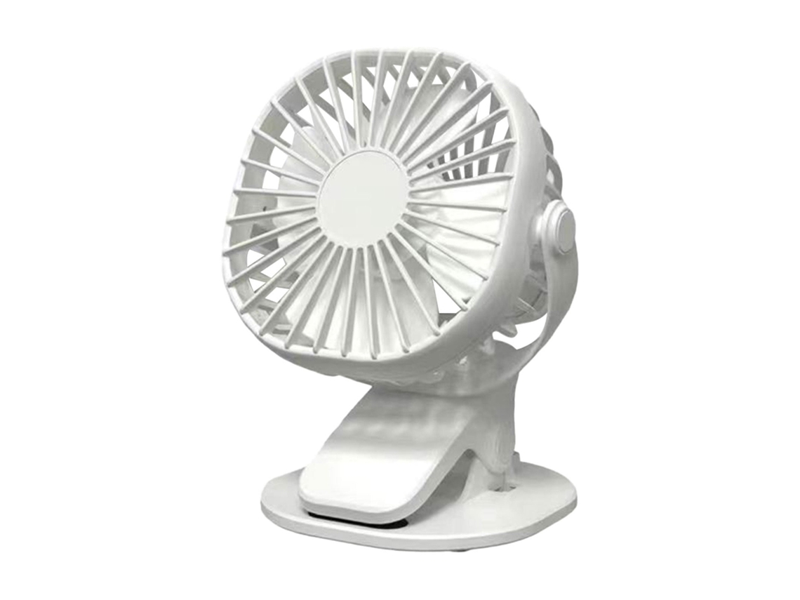 Mini ventilador de escritorio silencioso con clip, ventilador con pilas recargable USB de 10000Mah