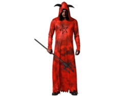 Disfraz de Demonio Rojo Túnica con Capucha para Hombre Adulto XS ATOSA