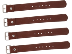 Juego De 2 Pares De Correas Ajustables De Cuero Marrón Para Cesta De Bicicleta Para Niños Y Niñas, Prácticas.