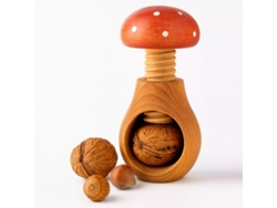 Cascanueces En Forma De Hongo - Un Cascanueces Divertido Y Fácil - Sombrero De Hongo Rojo, Pontinhos Polka Brancos