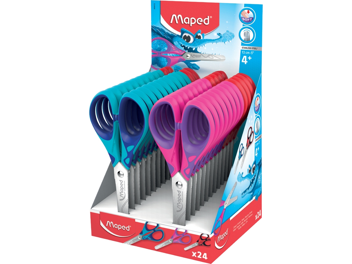 Tijeras Artesanales Mapeadas Essentials Soft Longitud: 130 Mm Display MAPED