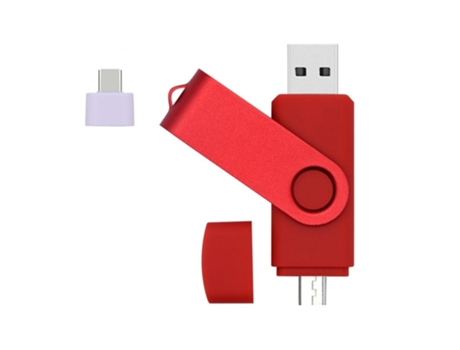 Pen USB SLOWMOOSE Alta Velocidad Otg (Rojo - 2.0 - 128 GB)