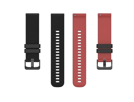 Pulsera para Suunto 5 Peak Plaid Texture Correa de reloj de silicona pequeña de dos colores Negro Rojo VENISYMLIS