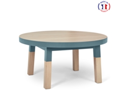 Mesa Redonda de Centro MON PETIT MEUBLE FRANÇAIS (Azul Frehel - Madera - 80 x 45 x 80 cm)