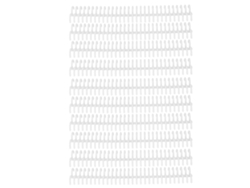 10 Espirales De Encuadernación De Hojas Sueltas, 30 Agujeros, Diámetro Interior De 22 Mm, Anillas De Plástico Resistentes Al Desgaste, Color Blanco.