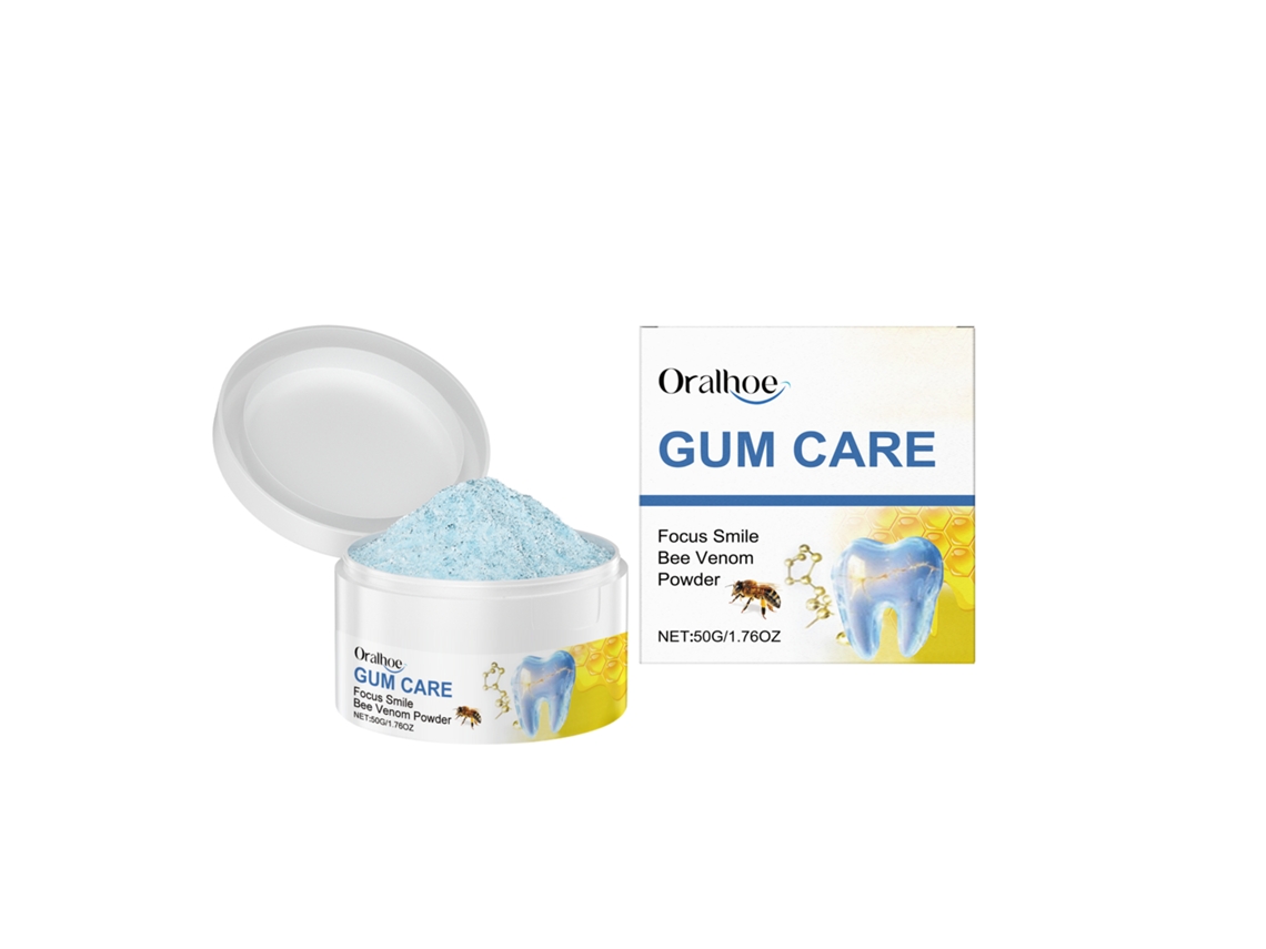 Polvo blanqueador dental con veneno de abeja