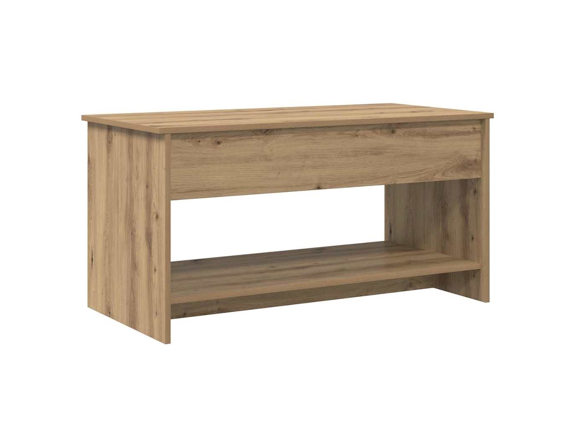 Mesa De Centro | Mesa De Café | Mesa De Salón Roble Artesanal 80 X 50,5 X 41,5 Cm