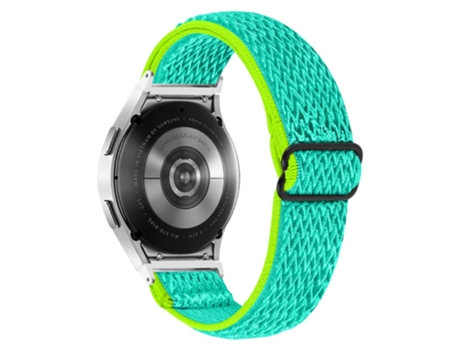 Correa de nailon elástico trenzado para Samsung Galaxy Watch 5 40mm/44mm/Watch 5 Pro 45mm - amarillo verde