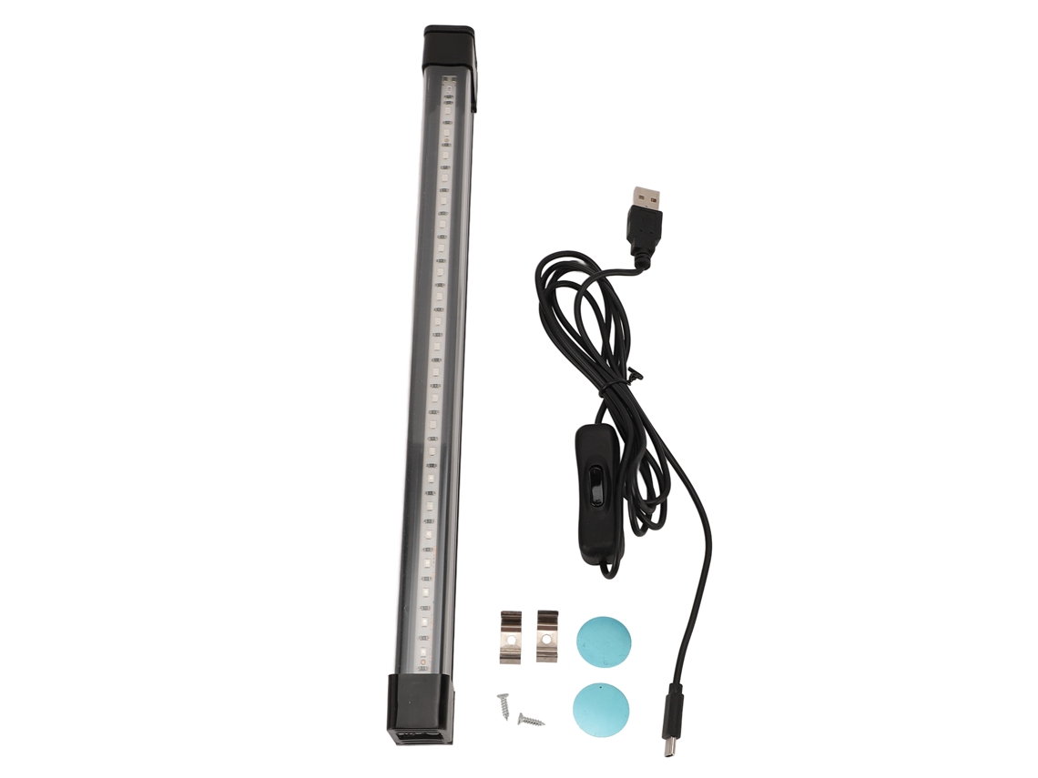 Barra de luz LED USB negra 2026 para fiestas, pintura corporal fluorescente y pósteres luminosos.
