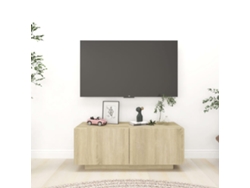 Mueble de Armario Tv 100X35X40 Cm Contrachapado Roble Sonoma