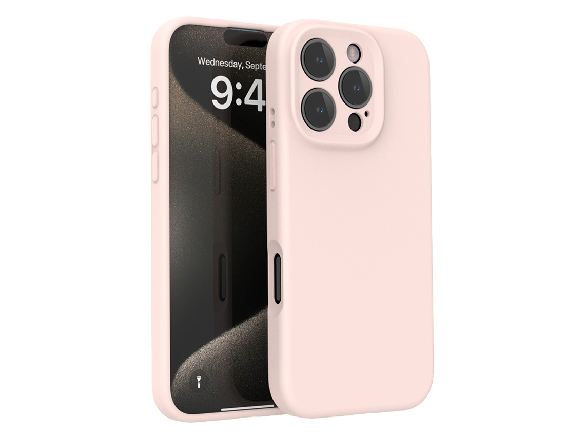 (rosa, Iphone 14 Plus) Funda De Silicona Líquida Para Teléfono, Compatible Con La Serie Iphone, Protección Total De La Lente Contra Caídas.