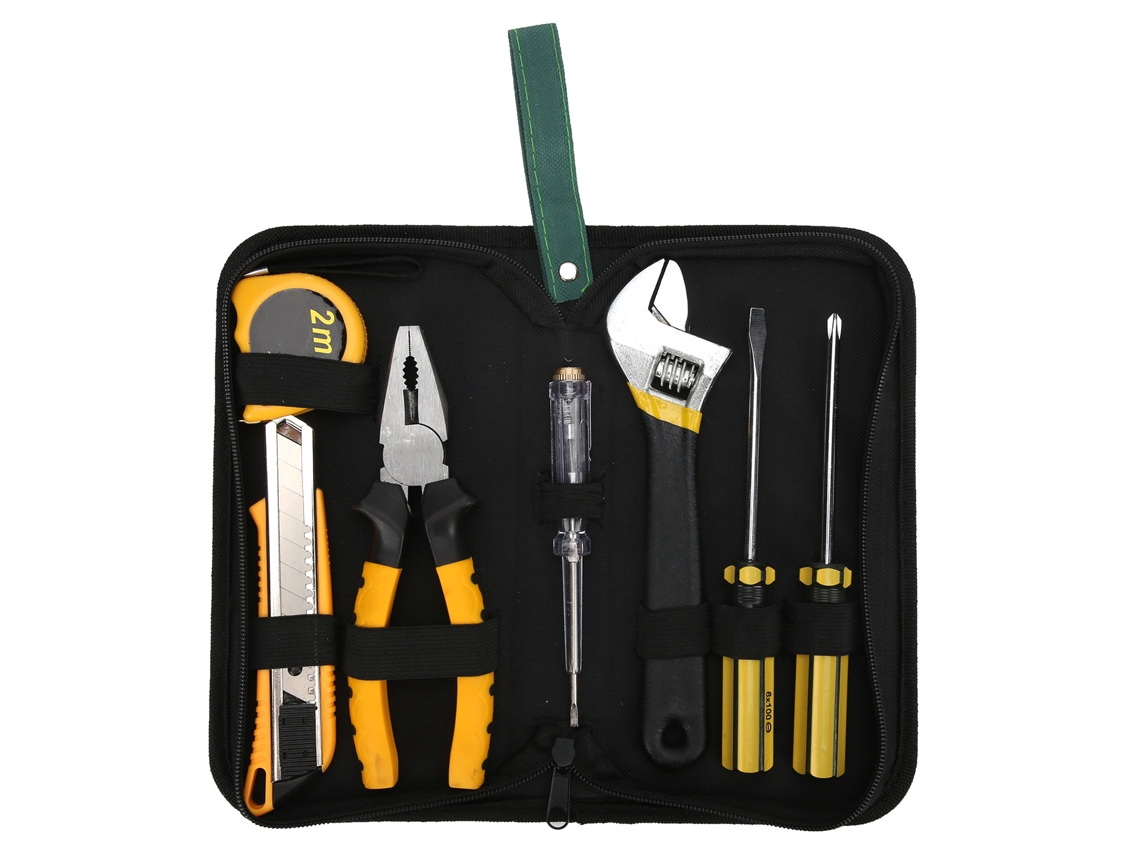 Kit De Herramientas De Ferretería Con Destornillador, Llave Inglesa Y Alicates Para Reparaciones Domésticas.