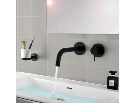 Grifo de Ducha KIBATH Monomando Empotrar Lavabo Negro
