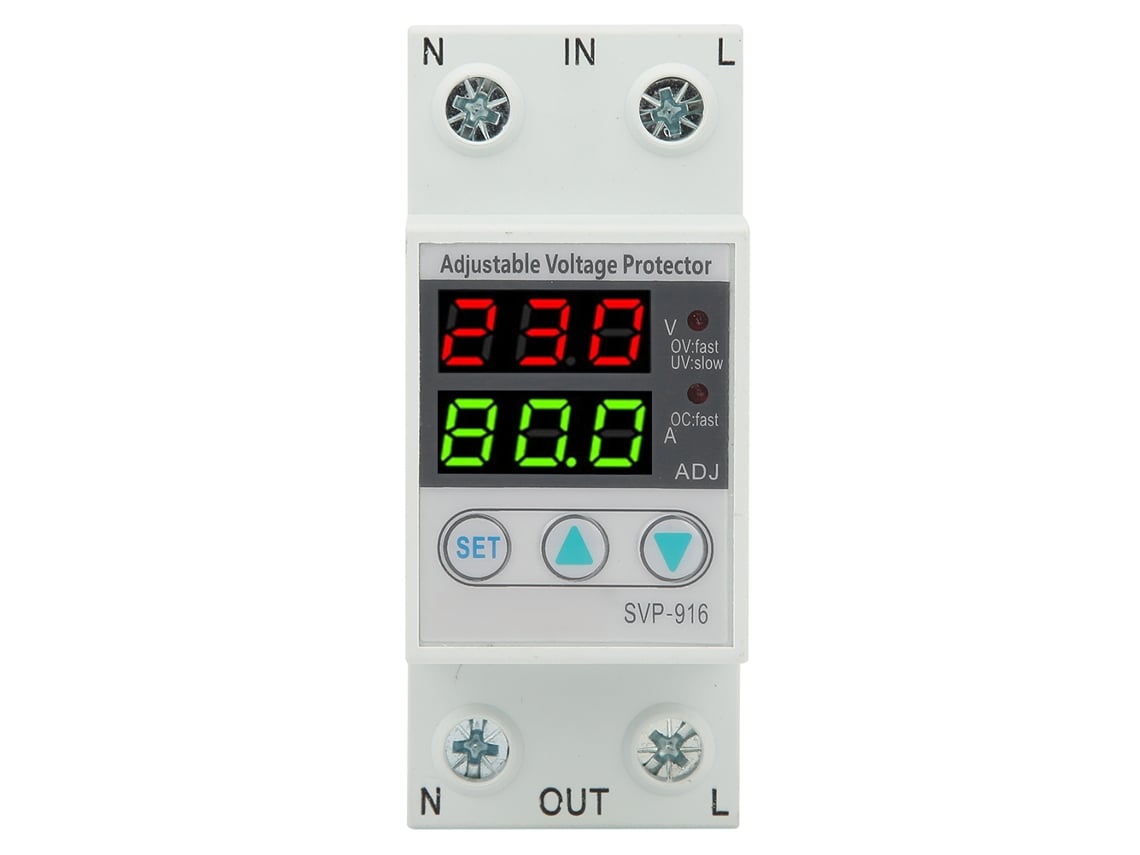Veloriskku-dispositivo De Proteção Automática De Sobre E Subtensão Ajustável Svp-916 230v Com Reset Automático