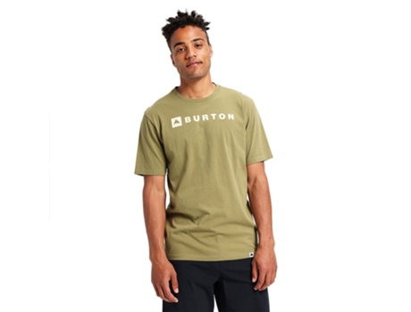 Camiseta de Hombre BURTON Horizontal Mountain Verde (XL)