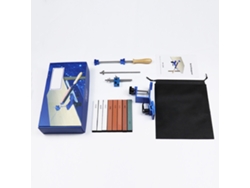Afilador De Cuchillas Portátil Profesional Con Sistema De Afilado De Ángulo Fijo Y Piedra De Afilar En Aluminio Y Acero Inoxidable.
