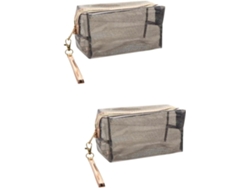 Set De Viaje De 2 Piezas, Neceser Transparente E Impermeable Para Cosméticos.