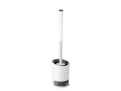 Cepillo De Baño De Silicona Con Soporte De Pared/suelo, Acero Inoxidable, Mango Largo.