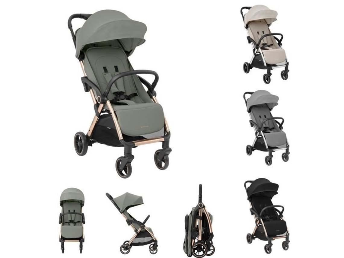 Eden Buggy Hasta 22 kg Suspensión Protección contra la lluvia Plegable Verde Kikkaboo
