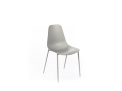 Frida - Silla polipropileno gris 4 piezas STONES