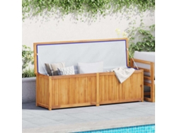 Maison Exclusive - Baúl De Jardín Madera Maciza De Teca 175x50x55 Cm