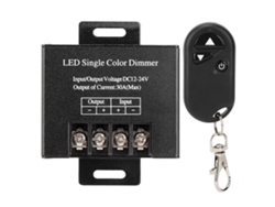 Controlador de atenuación de luz inalámbrico RF 2026 con 3 botones, DC12 24V 30A 720W