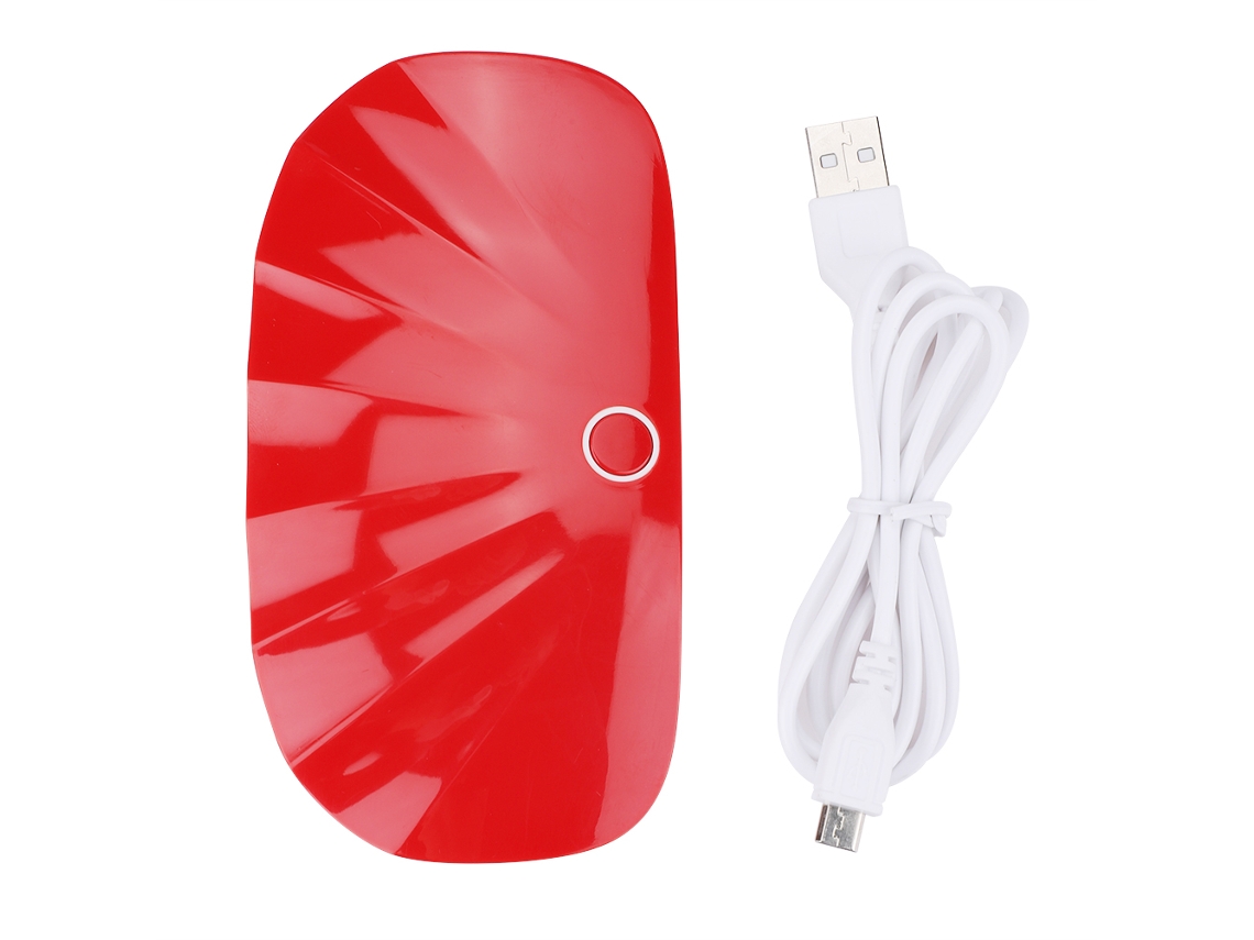 Minilámpara UVLED Kkml para secar uñas, secador de esmalte en gel, herramienta roja para manicura y pedicura.