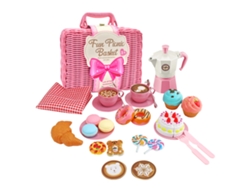 Set de juguetes para picnic de cumpleaños de Digitallab para niños, 30 piezas (rosa)