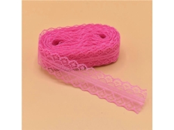 2026altiro-cinta De Encaje De 10 Yardas Con Tela De Red Bordada Para Costura, Decoración Diy, Bodas, Navidad, Halloween, Rosa.