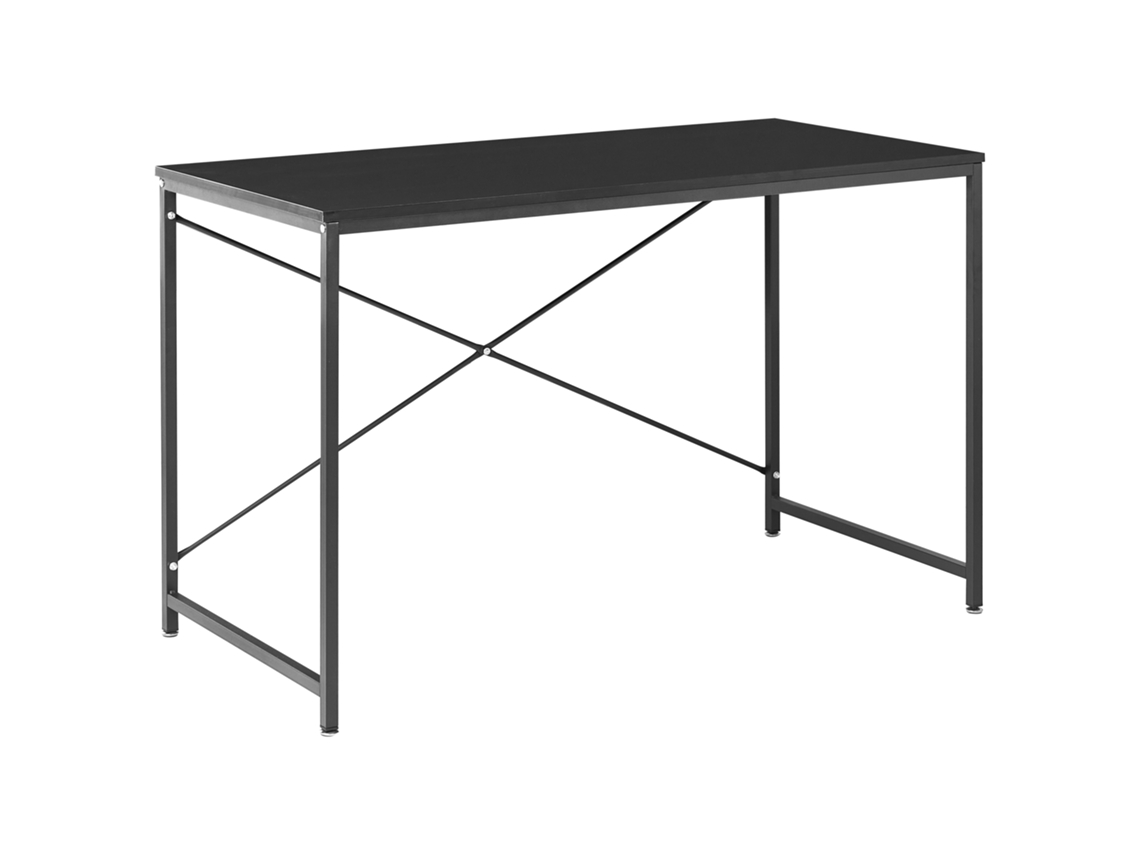Estantería de oficina BELIANI en MDF negro 120x60x75