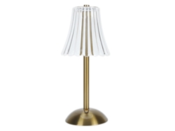 Lámpara Recargable 3 Tonos Luz, Acabado Dorado Pulido, Lectura Y Decoración Interior