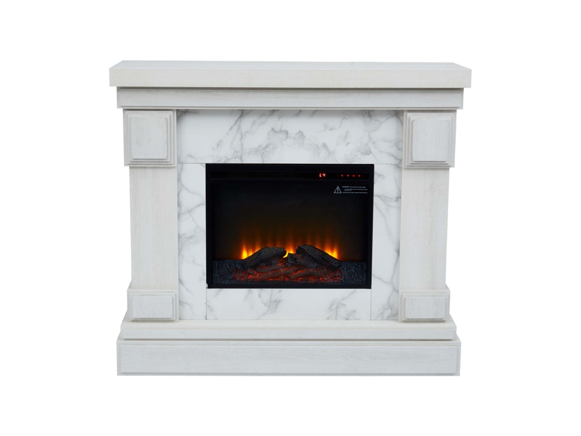 Chimeneas eléctricas TEAMSON HOME (Madera - Blanco - 108,2 cm)