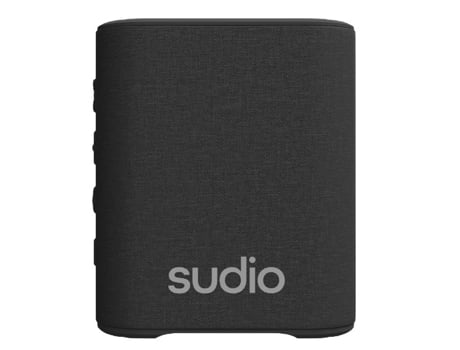 SUDIO Altavoz Bluetooth portátil y ligero Configuración multipunto IPX5 Negro