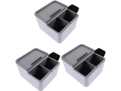 Caja De Almacenamiento Multiusos Para Coche De 3 Piezas, Portavasos De Tela De Acero Inoxidable, Soporte Para Tazas