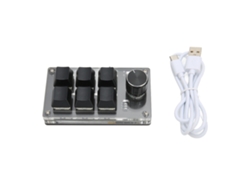 Teclado Mecânico Para Jogos 6 Teclas 1 Botão Programável Osu Usb Sem Fio Diy Portátil