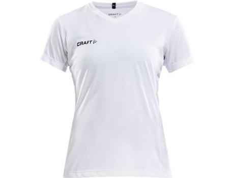 Camiseta de Mujer para Fitness CRAFT Squad Solid Blanco (S)