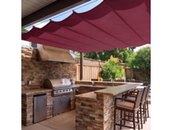 Vela De Sombra (135 X 155 Cm) Retráctil Wave Impermeable Poliéster , Resistente A La Intemperie