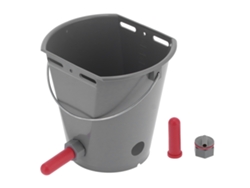 Cubo de alimentación (8 l con 2 tetinas para terneros)