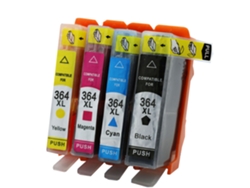 Cartucho de tinta para impresora HP, paquete de 4, 364 XL, compatible con HP Deskjet 3070a, 3520, Photosmart 5510, 5520, 6510, 6520, 7510, B299a