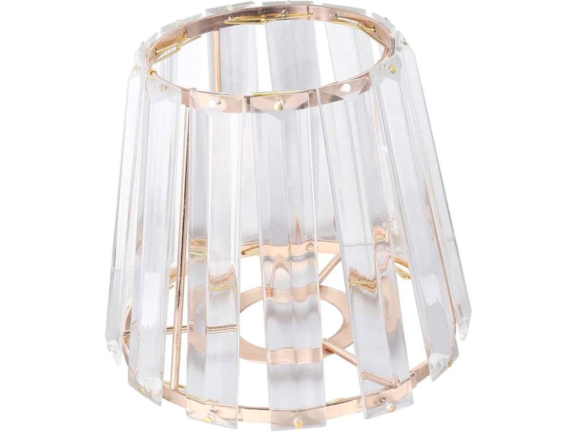 Lámpara De Pared Grande De Hierro Forjado, Cristal Galvanizado En Oro, Pantalla Transparente Para Lámpara De Techo Y