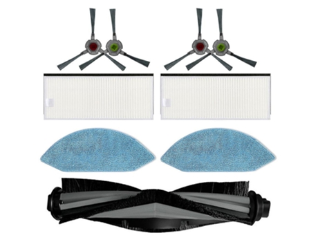 Escova de rolo filtro esfregona pano escova lateral para ecovacs deebot ozmo u2