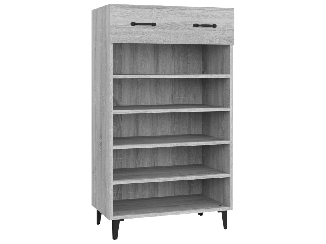 Zapatero MAISON EXCLUSIVE, Derivados de la Madera, Gris, Sonoma, 60x35x105 cm