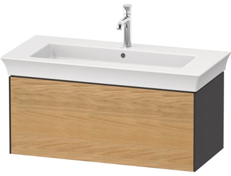 DURAVIT Tulip blanco, mueble de baño montado en la pared, ancho 984 x profundidad 458mm, con 1x extraíble, con tecnología de punta, WT42420