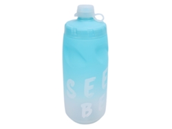 Garrafa de água Rebe-Sports 650ml PP5 TPE Antivazamento com Tampa de Silicone para Ciclismo, Corrida, Fitness e Atividades ao Ar Livre, nas cores Branco e Azul Degradê