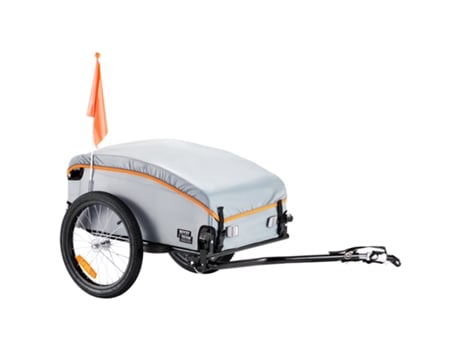 VEVOR-remolque de carga para bicicleta, carrito de almacenamiento para bicicleta, carga de 100 libras, acero al carbono