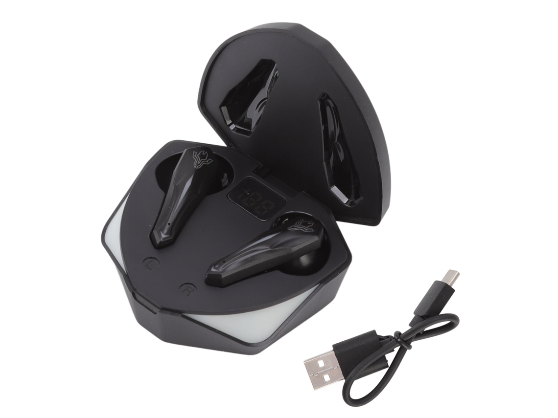 Auriculares Inalámbricos Para Juegos Con Pantalla Digital Led, Bluetooth V5.1 Y Estuche De Carga