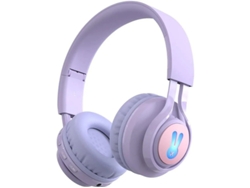 Auriculares Sem Fios On Ear Over Plegáveis Leves Yizhood Bluetooth Morado