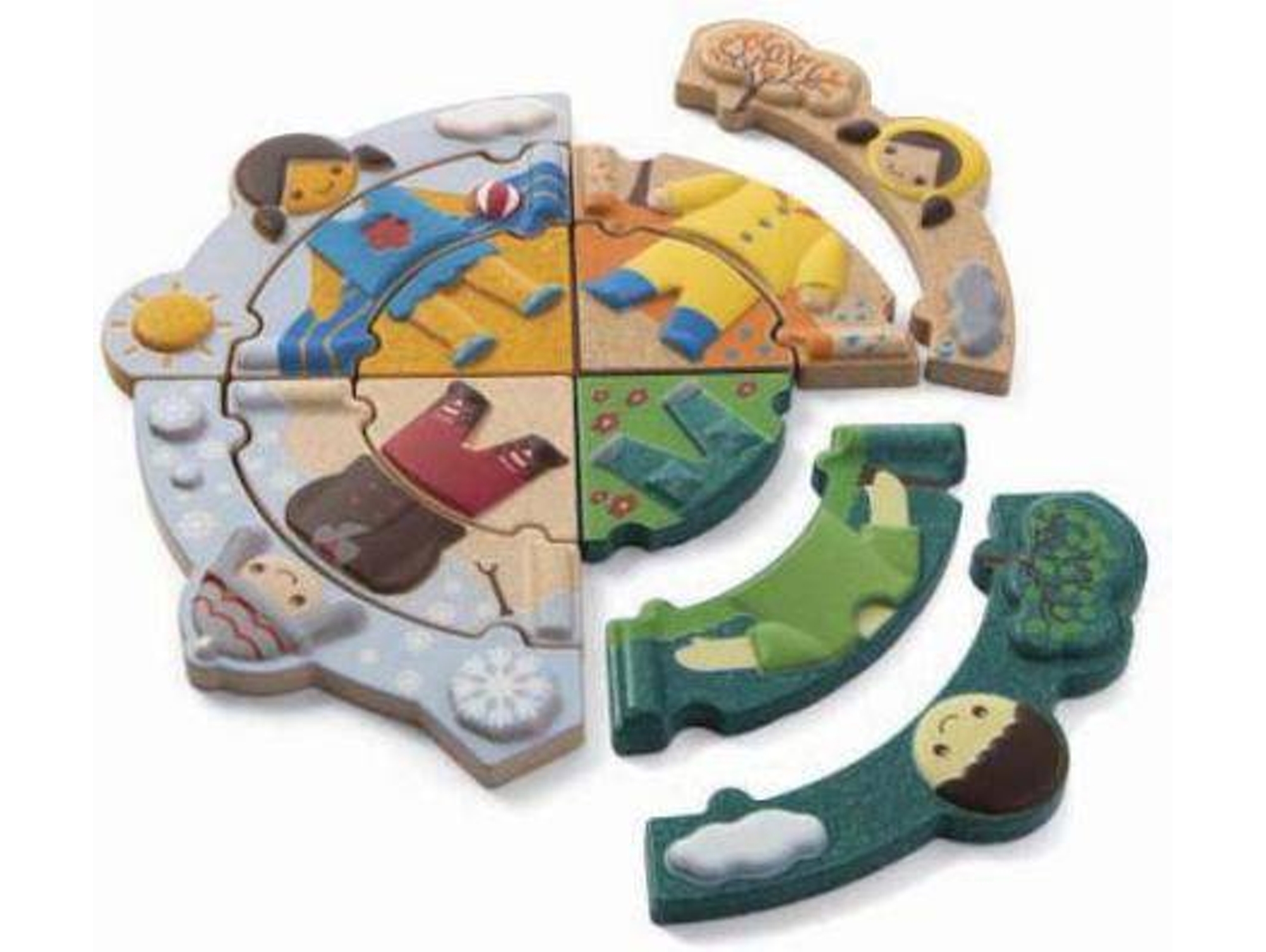 Lo Tempo y las Ropas PLAN TOYS Madera