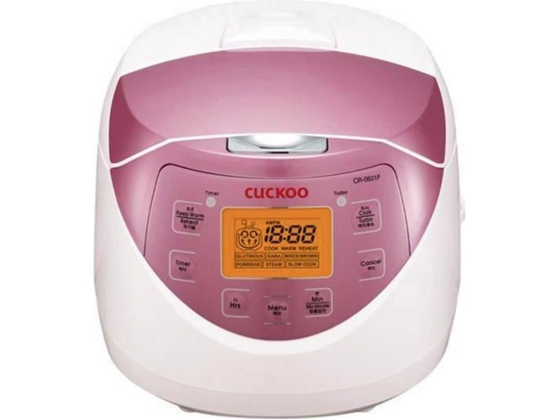 Olla arrocera Cuckoo CR 0631f Blanca y Rosa 1.08 L 580 W